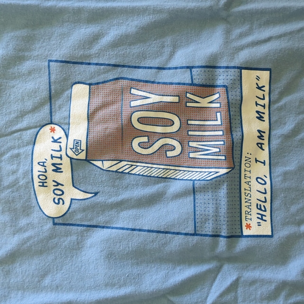 "Soy Milk" t-shirt Sz M